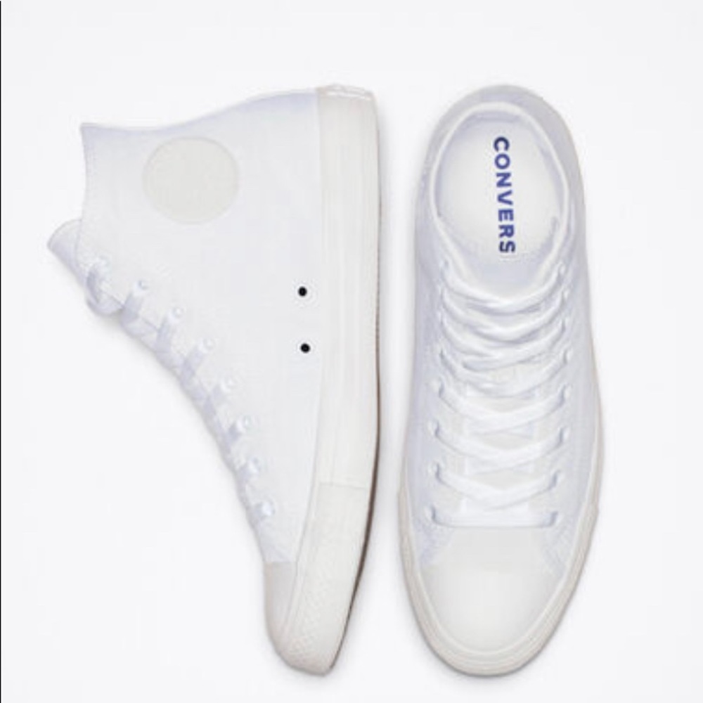 *Brand New* Chuck Taylor All Star Classic High Top, White Monochrome, sz 37 (7)